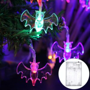 3m Bat Design Halloween Series LED String Light, 20 LEDs 3 x AA Batteries Box Operated Party Props Fairy Decoration Night Lamp (OEM)