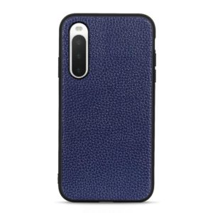 For Sony Xperia 10 IV Litchi Texture Leather Shockproof Phone Case(Blue) (OEM)