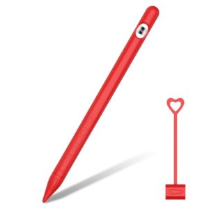 Suitable For Apple Pencil1 Generation StylusTouch Pen Silicone Protective Cover Pen Cap(Red) (OEM)