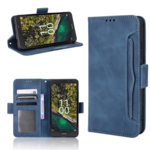 For Nokia C100 Skin Feel Calf Texture Card Slots Leather Phone Case(Blue) (OEM)