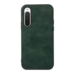 For Sony Xperia 10 IV Two-color Litchi Texture Phone Case(Green) (OEM)