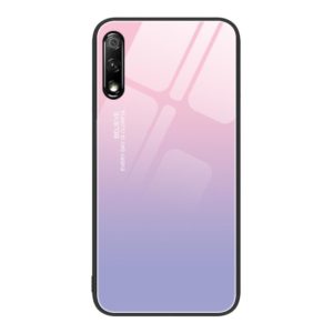 For Honor 9X Colorful Painted Glass Phone Case(Purple Sky) (OEM)