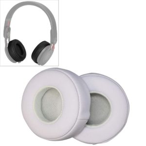 2 PCS For Beats Studio Mixr Headphone Protective Leather Cover Sponge Earmuffs (White) (OEM)