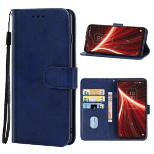 Leather Phone Case For TCL 10 5G UW(Blue) (OEM)