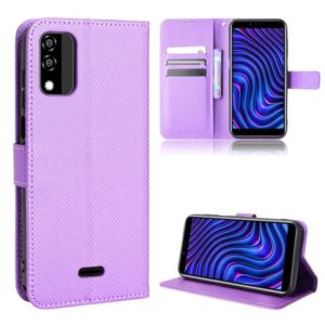 For BLU C5 Max 2022 Diamond Texture Leather Phone Case(Purple) (OEM)