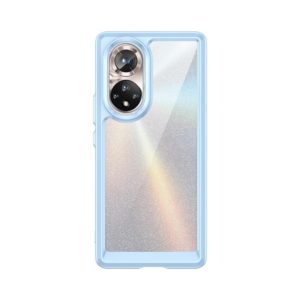 For Honor 50 Pro Colorful Series Acrylic + TPU Phone Case(Blue) (OEM)