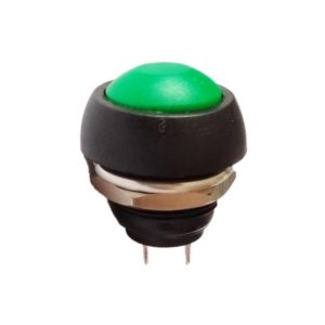 10 PCS Small Waterproof Self-Reset Button Switch(Green) (OEM)