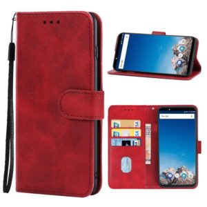 Leather Phone Case For Vernee X(Red) (OEM)