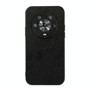 For Honor Magic4 Two-color Litchi Texture PU Phone Case(Black) (OEM)