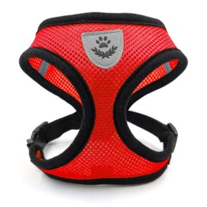 Pet Chest Strap Small Medium Dog Cat Breathable Dog Walking Vest, Size: M Chest Back(Red) (OEM)