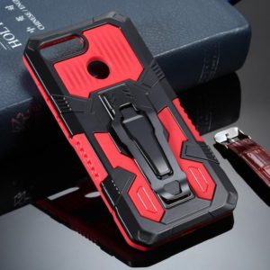 For Xiaomi Redmi 6 Armor Warrior Shockproof PC + TPU Protective Case(Red) (OEM)