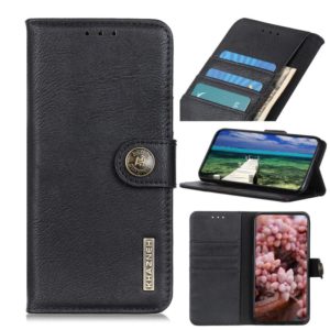 For Motorola Edge X30 KHAZNEH Cowhide Texture Horizontal Flip Leather Phone Case(Black) (OEM)