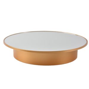 20cm Mirror Two-way Turntable Display Stand Video Shooting Props Turntable(Gold) (OEM)