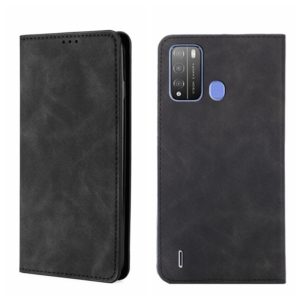 For Itel Vision 1 Pro Skin Feel Magnetic Horizontal Flip Leather Phone Case(Black) (OEM)