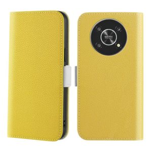 For Honor Magic4 Lite Candy Color Litchi Texture Leather Phone Case(Yellow) (OEM)