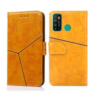 For Infinix Hot 9 / Note 7 Lite X655C Geometric Stitching Horizontal Flip Leather Phone Case(Yellow) (OEM)