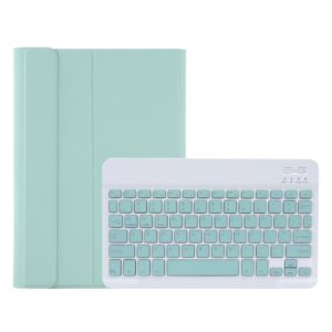 A08 Candy Color Ultra Thin Bluetooth Keyboard Leather Case For Samsung Galaxy Tab A8 10.5 2021 SM-X200 / SM-X205(Light Green) (OEM)