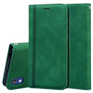 For Huawei Y5 (2019) / Honor 8S Frosted Business Magnetic Horizontal Flip PU Leather Case with Holder & Card Slot & Lanyard(Green) (OEM)