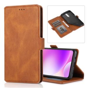 For Xiaomi Redmi K30 Retro Magnetic Closing Clasp Horizontal Flip Leather Case with Holder & Card Slots & Photo Frame & Wallet(Brown) (OEM)