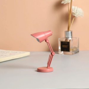 3 PCS Mini LED Desk Lamp Folding Portable Night Light Magnetic Eye Protection Desk Lamp(LD01-Rose Red) (OEM)