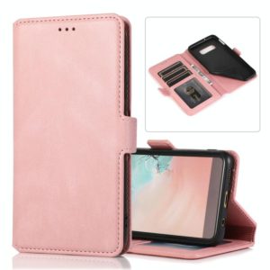 For Samsung Galaxy S20 5G Retro Magnetic Closing Clasp Horizontal Flip Leather Case with Holder & Card Slots & Photo Frame & Wallet(Rose Gold) (OEM)