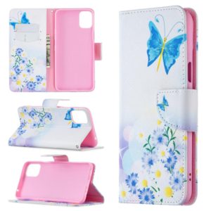 For LG K42 Colored Drawing Pattern Horizontal Flip Leather Case with Holder & Card Slots & Wallet(Pansy) (OEM)