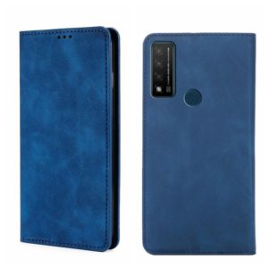 For TCL 20 R 5G/Bremen/20AX 5G Skin Feel Magnetic Horizontal Flip Leather Phone Case(Blue) (OEM)
