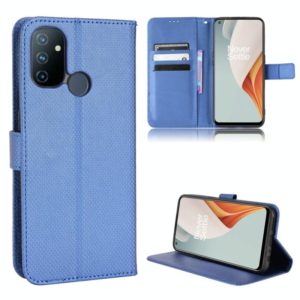 For OnePlus Nord N100 Diamond Texture Leather Phone Case(Blue) (OEM)