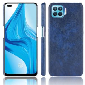 For OPPO F17 Pro / A93 / Reno4 Lite / Reno4 F Shockproof Litchi Texture PC + PU Case(Blue) (OEM)