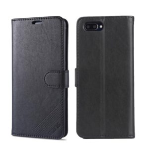 For OPPO K1 AZNS Sheepskin Texture Horizontal Flip Leather Case with Holder & Card Slots & Wallet(Black) (AZNS) (OEM)