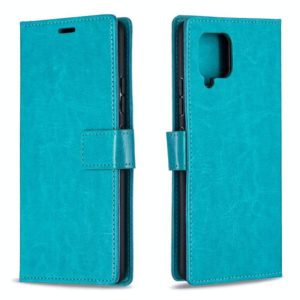 For Huawei Y5p Crazy Horse Texture Horizontal Flip Leather Case with Holder & Card Slots & Wallet & Photo Frame(Blue) (OEM)
