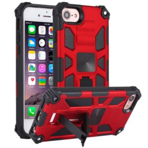 For iPhone 6 Shockproof TPU + PC Magnetic Protective Case with Holder(Red) (OEM)