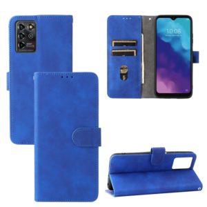 For ZTE Blade V30 Vita Solid Color Skin Feel Magnetic Buckle Horizontal Flip Calf Texture PU Leather Case with Holder & Card Slots & Wallet(Blue) (OEM)