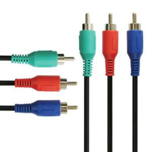 AV 3 RGB Male To 3 RGB Male Cable, Length: 1.5m (OEM)