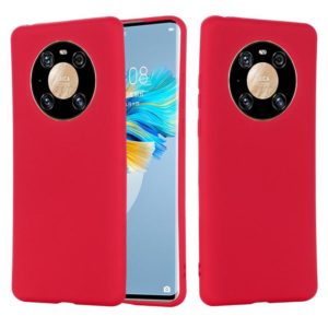 For Huawei Mate 40 Pro Pure Color Liquid Silicone Shockproof Full Coverage Case(Red) (OEM)