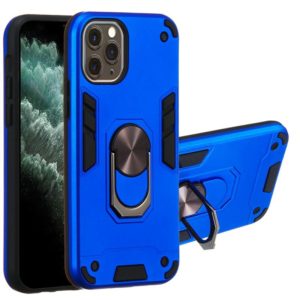 For iPhone 11 Pro 2 in 1 Armour Series PC + TPU Protective Case with Ring Holder(Dark Blue) (OEM)