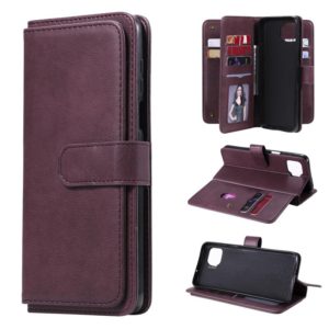 For Motorola Moto G 5G Plus Multifunctional Magnetic Copper Buckle Horizontal Flip Solid Color Leather Case with 10 Card Slots & Wallet & Holder & Photo Frame(Wine Red) (OEM)