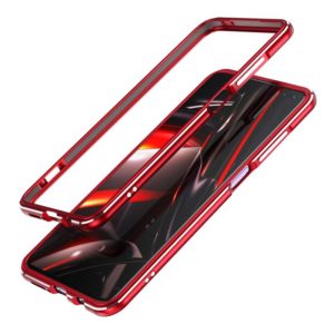 For Xiaomi Redmi K30 Aluminum Alloy Shockproof Protective Bumper Frame(Red Silver) (OEM)