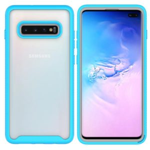 For Samsung Galaxy S10 Plus Starry Sky Solid Color Series Shockproof PC + TPU Protective Case(Baby Blue) (OEM)