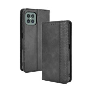 For Cubot C30 Magnetic Buckle Retro Texture Horizontal Flip Leather Case with Holder & Card Slots & Photo Frame(Black) (OEM)