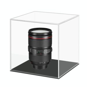 Small 10x10x10cm Clear Acrylic Camera Display Cover Plexiglass Display Case Countertop Box (OEM)