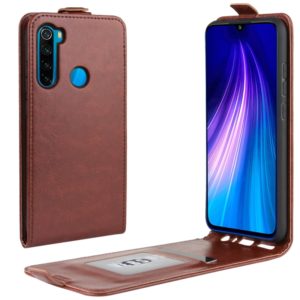 For Xiaomi Redmi Note 8 Crazy Horse Vertical Flip Leather Protective Case(Brown) (OEM)