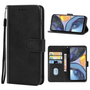 For Motorola Moto E32s Leather Phone Case(Black) (OEM)