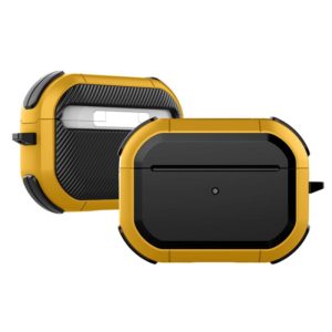Wireless Earphones Shockproof Thunder Mecha TPU Protective Case For AirPods Pro(Yellow) (OEM)
