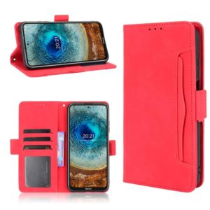 For Nokia X100 / X10 / X20 Skin Feel Calf Pattern Leather Phone Case(Red) (OEM)