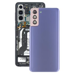 For Samsung Galaxy S21+ 5G Battery Back Cover with Camera Lens Cover (Purple) (OEM)
