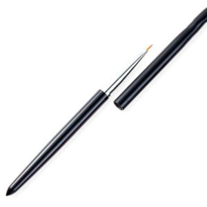 Nail Brush Color Painting Flower Carving Pen Pull Pen Light Therapy Gel Pen Flat Head Pen Nail Pen(Black) (OEM)