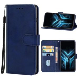 Leather Phone Case For Asus ROG Phone 3 Strix(Blue) (OEM)