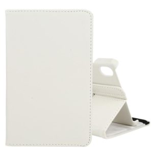 For Lenovo Tab M8 360 Degree Rotation Litchi Texture Horizontal Flip Leather Case with Holder(White) (OEM)