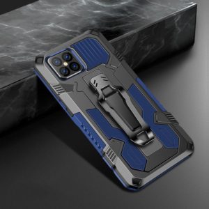 For iPhone 12 / 12 Pro Machine Armor Warrior Shockproof PC + TPU Protective Case(Royal Blue) (OEM)